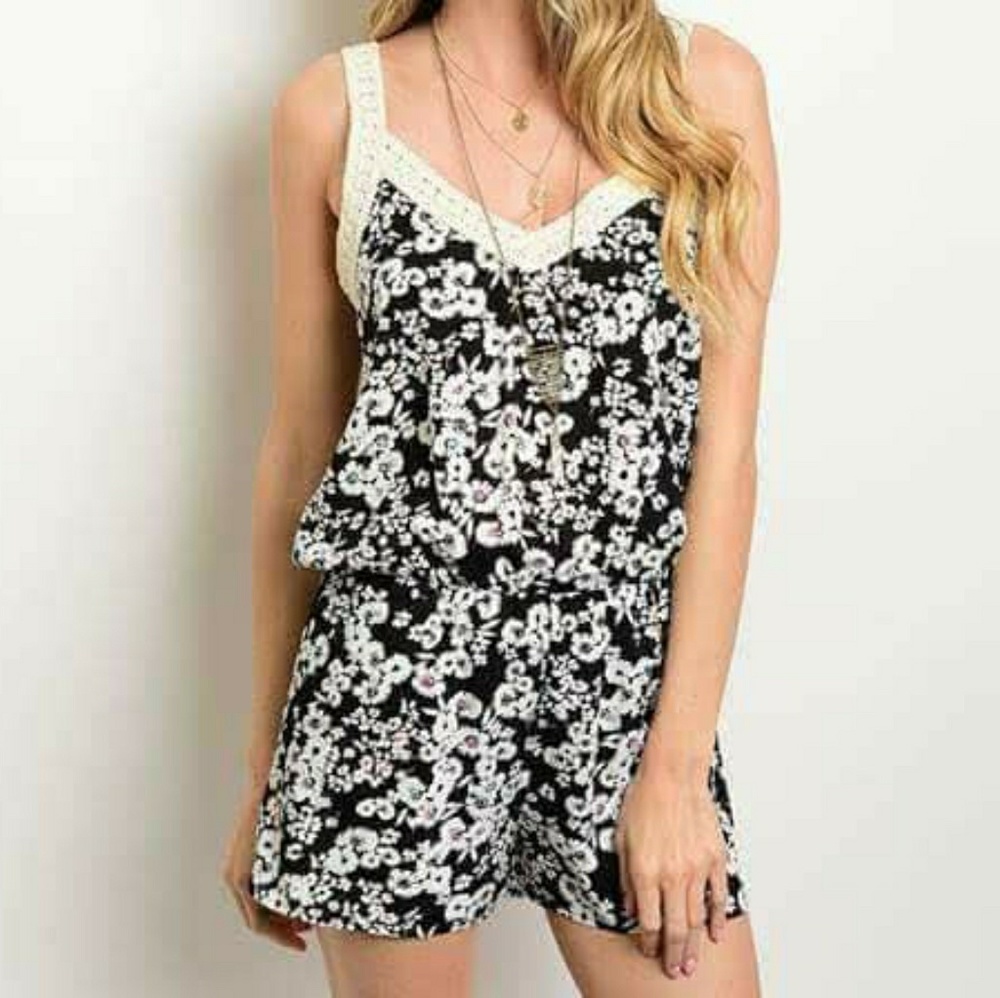 Flower Print Summer Jumper